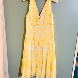 SUZI CHIN | BrightYellow Silk Cotton Midi Sundress